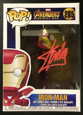 Stan Lee Autographed Avengers Infinity War Iron Man 285 Funko Pop Signed