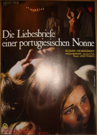 Love Letters Of A Portuguese Nun - Nunsploitation - Jess Franco - German (24x33 Inch)