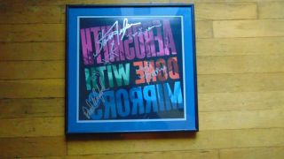 Rare Autographed Aerosmith Done with Mirrors lp with.  Rare all 5 autographs 2