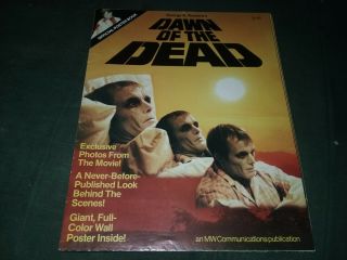 Rare 1978 Dawn Of The Dead Poster Book / Romero,  Savini,  Zombie -