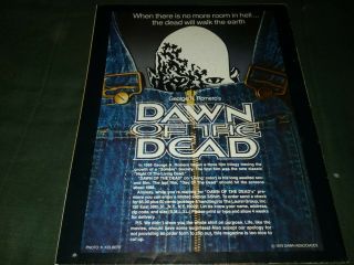 Rare 1978 DAWN OF THE DEAD Poster Book / Romero,  Savini,  Zombie - 2