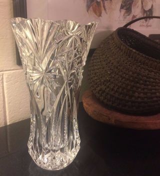 Jg Durand Vincennes Crystal 11 3/4 " Flower Bouquet Vase Cristal D 