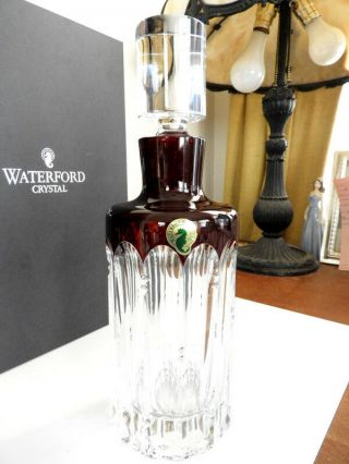 Waterford Crystal Mixology Talon Ruby Red Decanter -