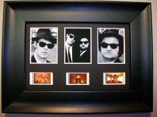 Blues Brothers Framed Trio Movie Film Cell Memorabilia - Compliments Dvd Poster
