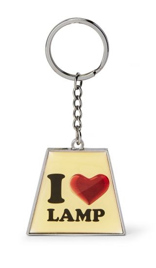 Anchorman The Legend Of Ron Burgundy " I Heart Lamp " Keychain