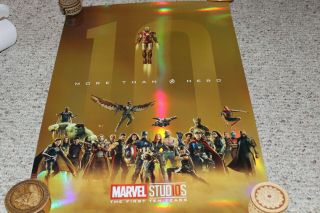 Marvel Studios Poster - The First 10 Years - More Than A Hero - Limited