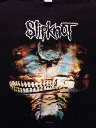 Slipknot Black T Shirt Size Large Metal Death Speed Gore Hardcore Metallica