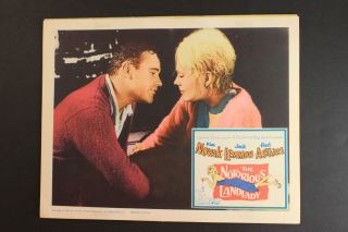 1962 Notorious Landlady Movie Lobby Card Jack Lemmon Kim Noval