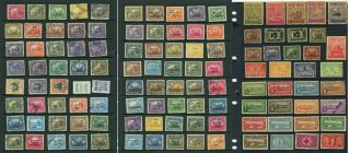 114 Nicaraguan Stamps Regular Issues,  Overprints,  1930 