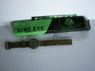 1997 Jurassic Park World Bk Holographic Dino Eye Wrist Watch