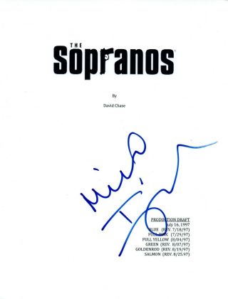 Michael Imperioli Signed Autographed The Sopranos Pilot Episode Script