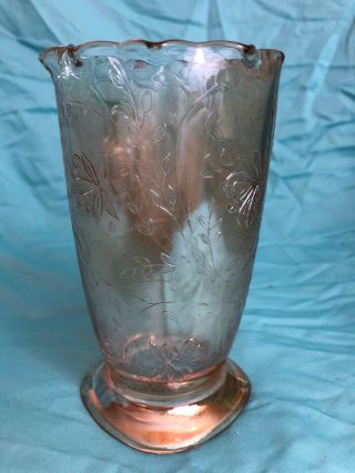Floragold Louisa Celery Vase Iridescent Ruffled (rare)