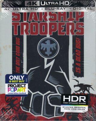 Starship Troopers 20th Anniversary [steelbook 4k Ultra Hd Blu - Ray/blu - Ray]