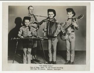 1950s Promo Photo Of The Sneed Family,  Hillbilly Music,  Spokane Wa