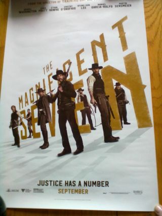 The Magnificent Seven - 2016 11x17 Promo Movie Poster - Denzel Washington