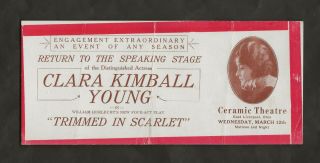 1920 Clara Kimball Young Orig Poster & Ink Blotter