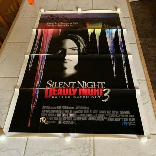 Silent Night Deadly Night 3 27x41 Movie Promotional Poster Better Watch Out