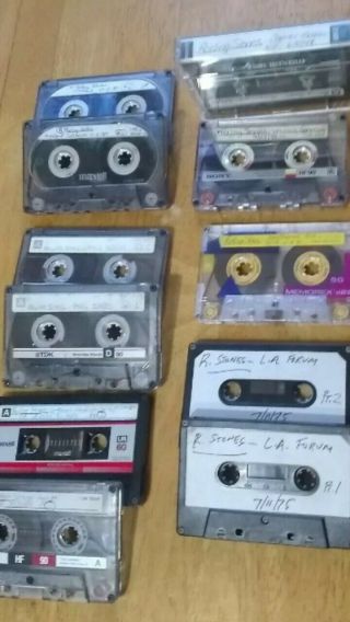 Vtg Rolling Stones Rare 9 Live Concerts Audio Cassette Tapes 1973 - 1990 Masters