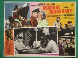 Frank Sinatra Assault On A Queen Virna Lisi Richard Conte Mexican Lobby Card 4