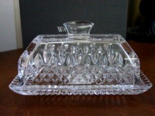 Waterford Crystal Lismore Covered Butter Dish - / Box