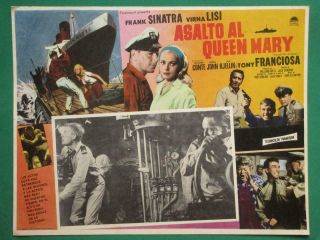 Frank Sinatra Assault On A Queen Virna Lisi Richard Conte Mexican Lobby Card 5