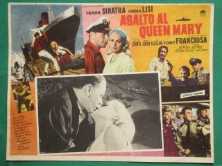Frank Sinatra Assault On A Queen Virna Lisi Richard Conte Mexican Lobby Card 1