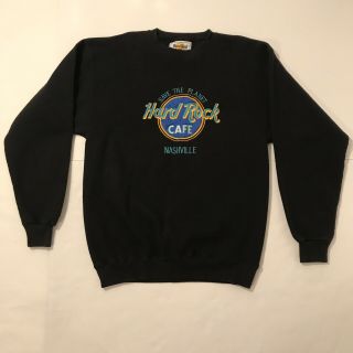 Hard Rock Cafe Nashville Save The Planet Size Medium M Pullover Sweatshirt L/s