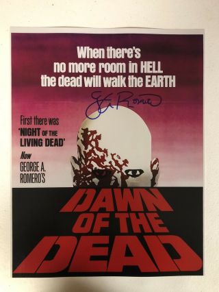 Dawn Of The Dead George Romero Signed Autographed 11x14 Photo With Exact Proof