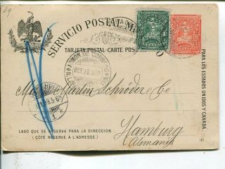 Mexico Uprated Postal Card To Germany 1899