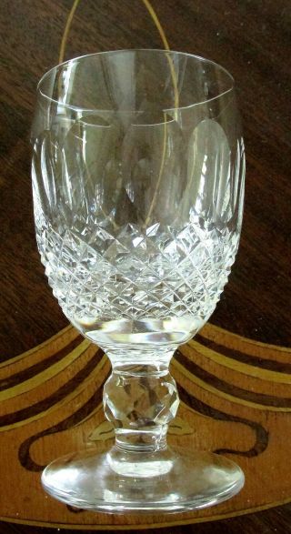 Set Of (8) Waterford Crystal Colleen Short Stem White Wine Glasses 4 1/2 "