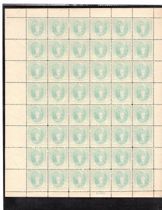 Sheet Scott 796,  3c Stamp Virginia Dare Sheet Of 48 Mnh Og