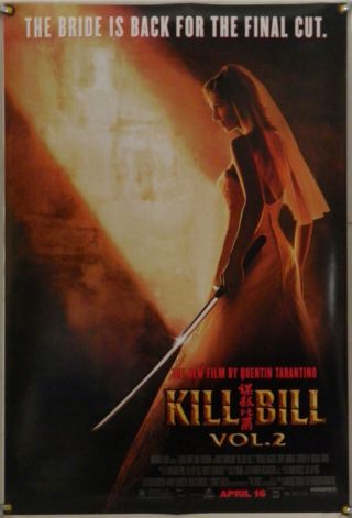 Kill Bill Vol.  2 Ds Rolled Orig 1sh Movie Poster Quentin Tarantino (2004)
