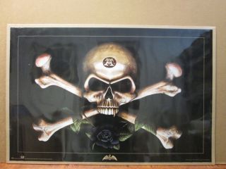 Vintage Alchemy Gothic Skull And Bones Poster 8557