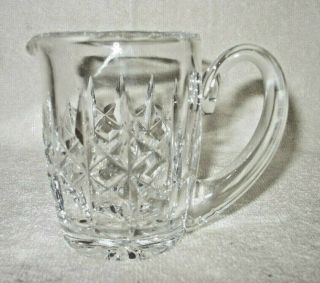 Waterford Crystal - Stunning Cut Crystal - Small Creamer Milk Pitcher Signed