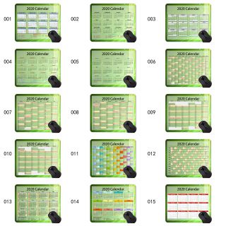 2020 Calendar Hd Font Mouse Pad,  Non - Slip Personalized Rectangular Black