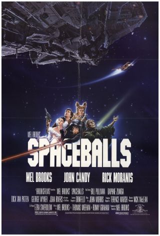 Spaceballs 1987 27x40 Orig Movie Poster Fff - 74874 Fine,  Very Good John Candy