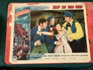 Reap The Wild Wind 1942 Paramount 11x14 " Lobby John Wayne Paulette Goddard