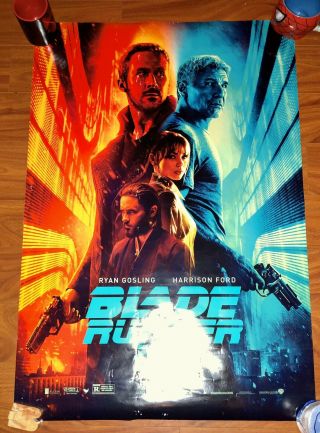 Blade Runner 2049 Theatrical Movie Poster Double Sided 27” X 40”