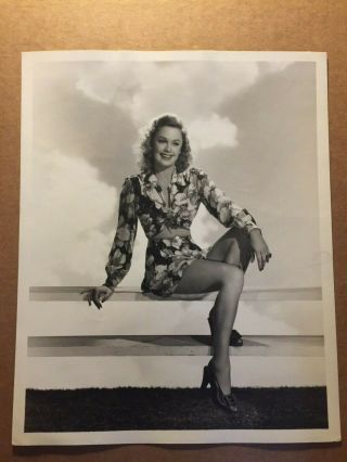 Bonnie Bonnell Rare Stunning 8/10 Pin - Up Photo Wwii Gi 40s 3 Stooges