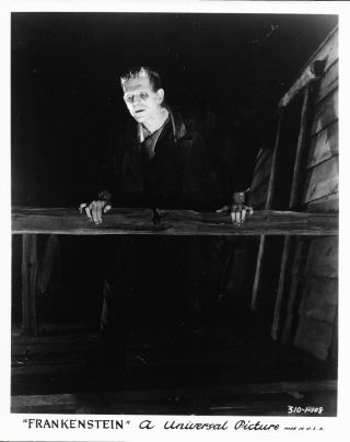Frankenstein 1931 Boris Karloff Bw 8 " X 10 " Glossy Photo (a)