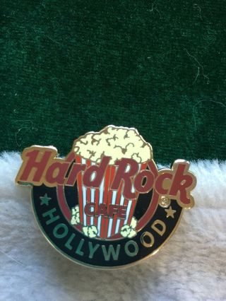 Hard Rock Cafe Pin Hollywood Global Logo Series Old Fashioned Popcorn Box