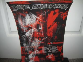 Dave Mustaine Signed Megadeth Poster Experience Hendrix Tour Promo Proof