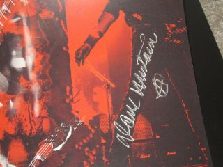 DAVE MUSTAINE SIGNED MEGADETH POSTER EXPERIENCE HENDRIX TOUR PROMO PROOF 2