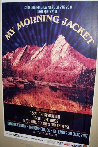 My Morning Jacket In Concert Show Poster Denver Co 12 - 29 - 31st 2017 Very Cool