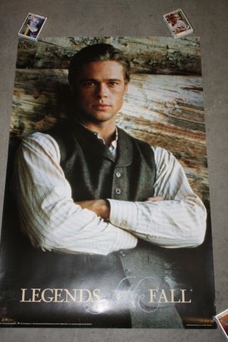 Legends Of The Fall Movie Poster Brad Pitt 23x35 Rare