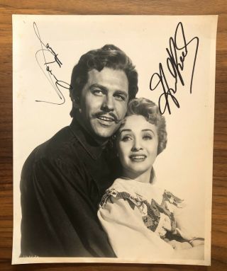 Rare Howard Keel & Jane Powell " Day Of The Triffids " 8x10 " B/w Autographed