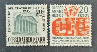 Nystamps Mexico Stamp C152.  C162 Og H $36