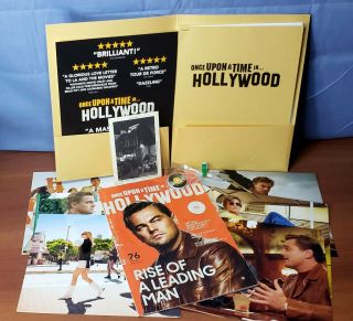 Once Upon A Time In Hollywood Movie Promo Press Kit 8x10 Photo Pin Postcard