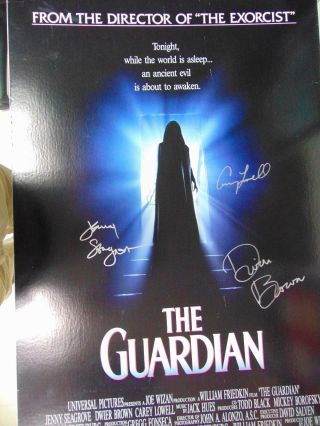 " The Guardian " Cast Signed 27x40 Mounted Color Movie Poster Jsa & Cas Hologram