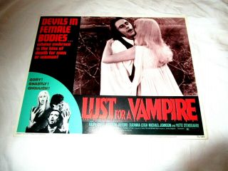Lust For A Vampire,  Lobby Card,  1 Hammer,  1971,  Bates,  Sangster